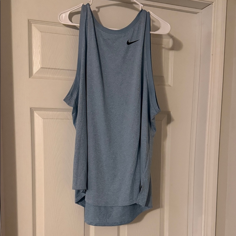 Nike Women's Light Blue Tank Top
